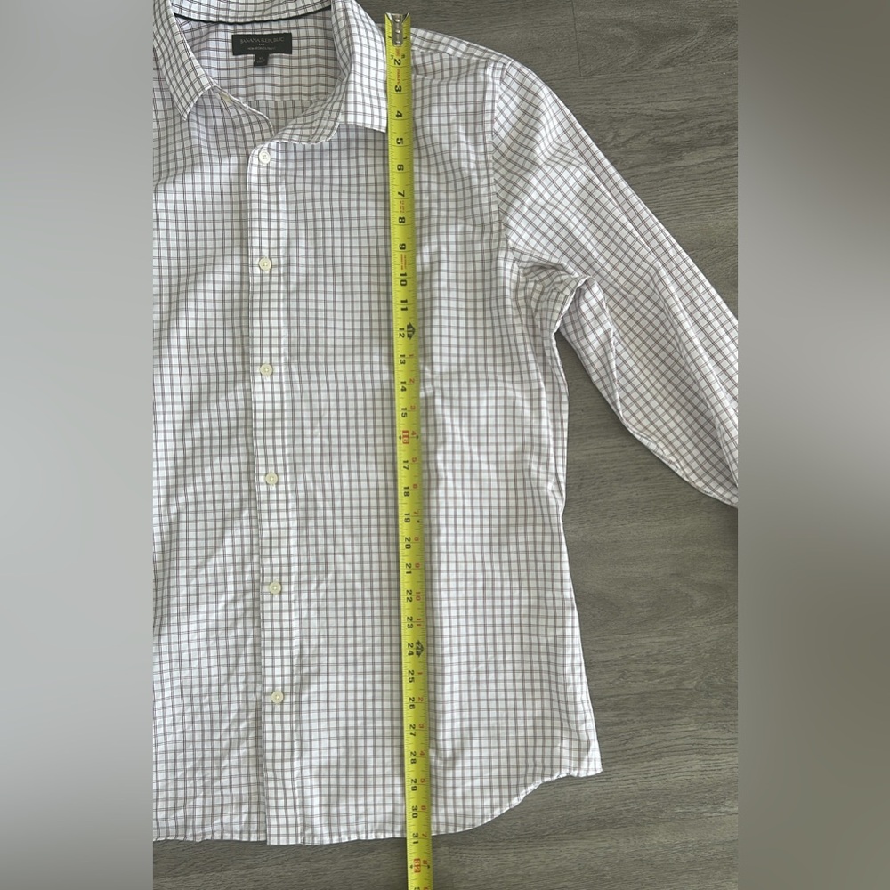 Banana Republic Men’s Shirt XL White/Red/Black - Picture 8 of 8